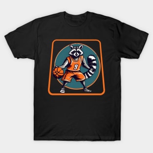 Raccoon basketball player T-Shirt